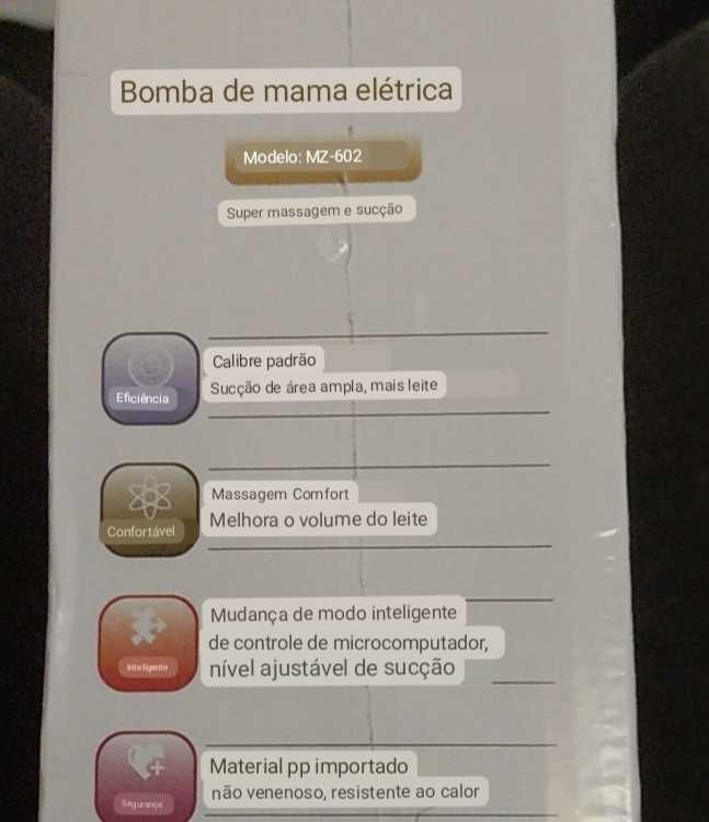 Vendo bomba elétrica de amamentação nova e na caixa