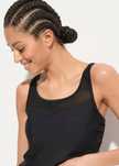 B.P.C top tankini czarny z siateczką r.44