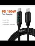 Kabel USB C 100W czarny supervooc