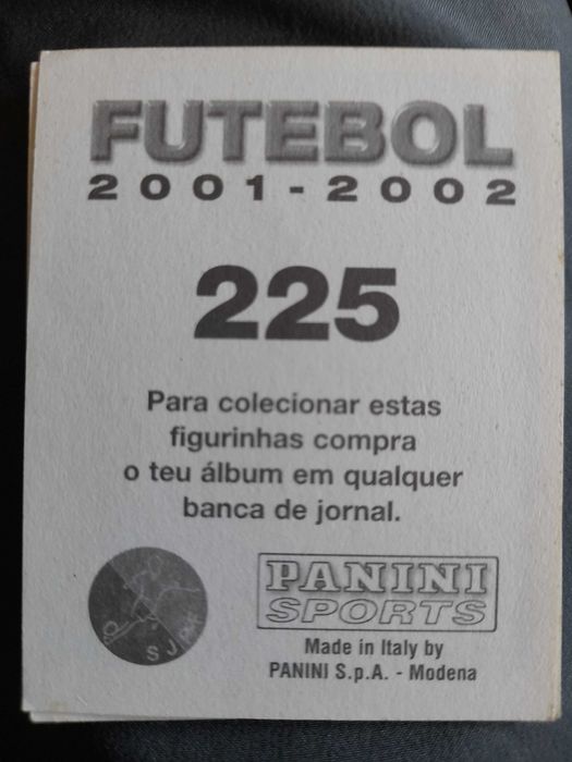 Cromo de futebol jogador Neca