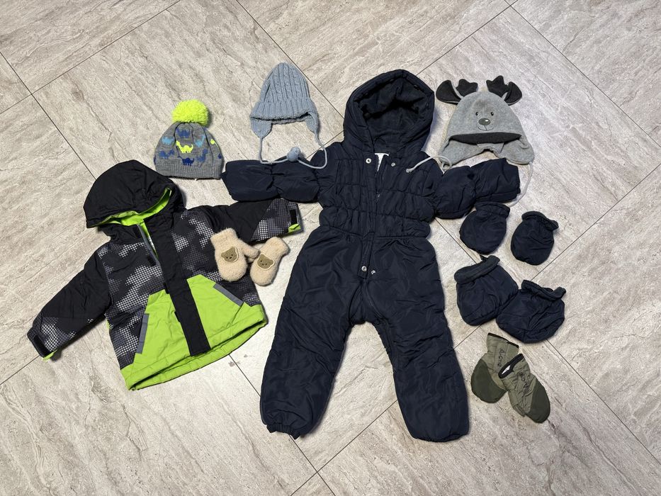 Курточка демісезонна 80 р та зимовий комбінезон 86 р