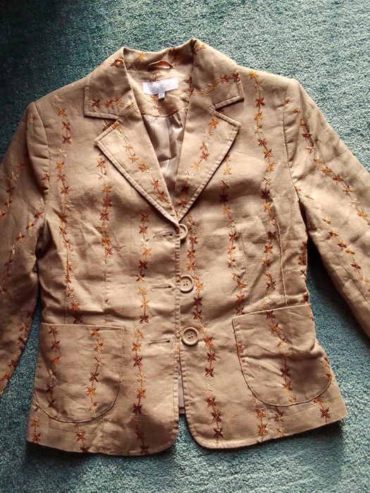 Marynarka i sukienka z lnu