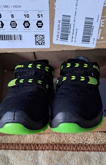 Buty sandały ochronne Atlas sl green ESD Rozmiar 40 powystawowe