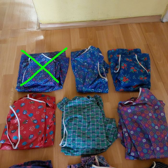 Fartuch z lat PRL, gospodyni domowej, sprzątaczki, woznej