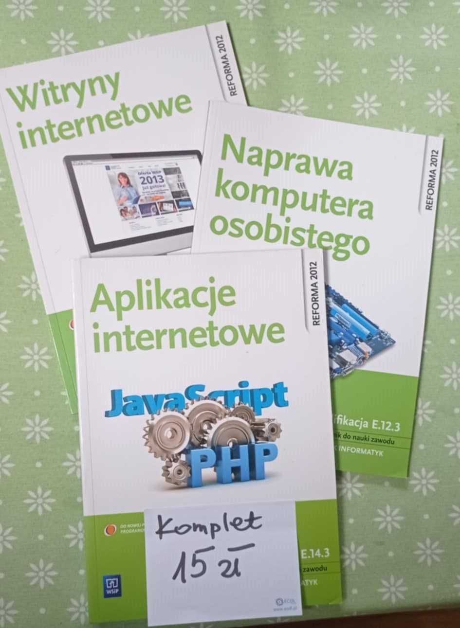 Sprzedam Zestaw książek do zawodu technik informatyk/programista