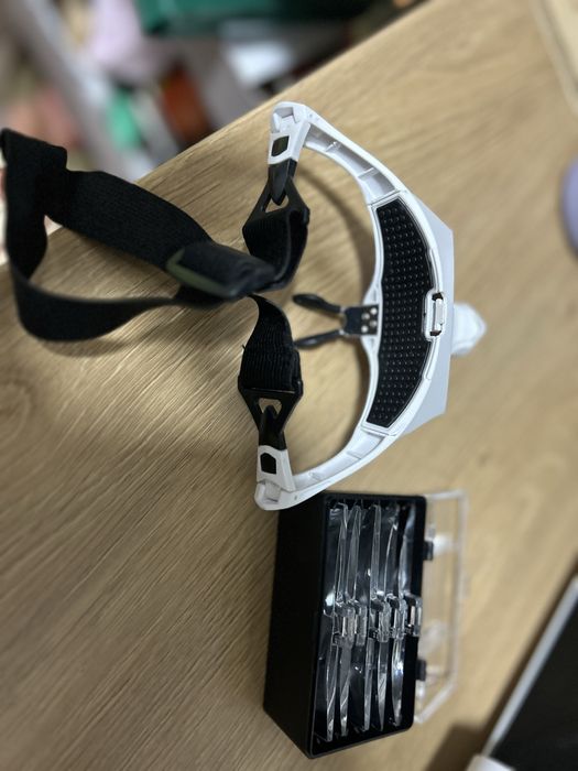 Lupa Profissional com LED + 5 Lentes – Como Nova