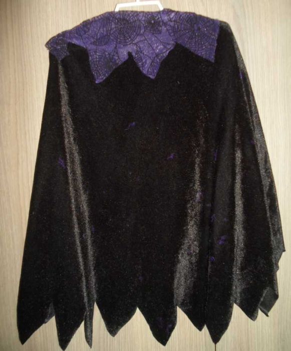 карнавальный костюм накидка Ведьма Колдунья  на 5-7 лет