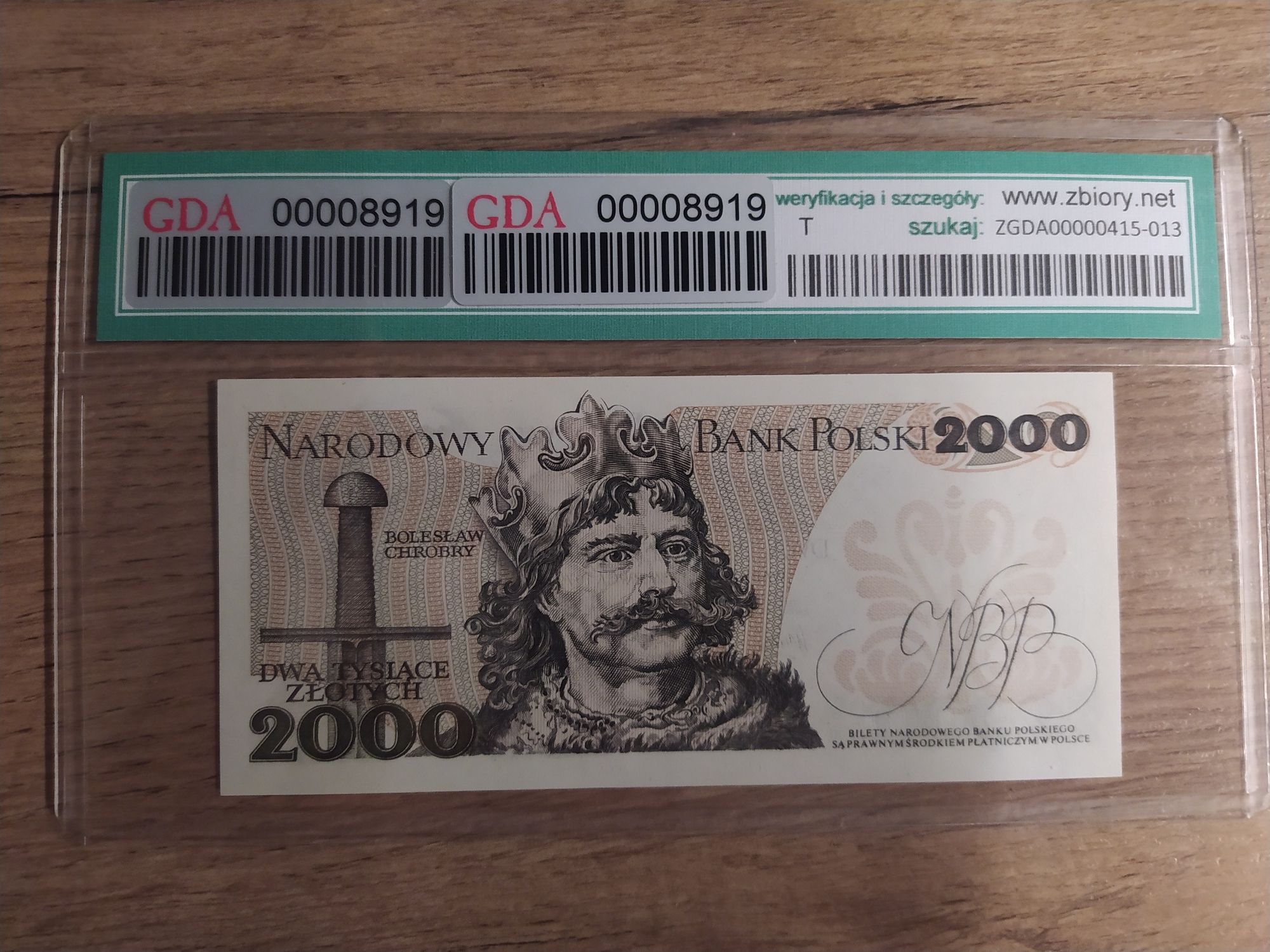 Banknot 2000 złotych 1979 seria:AA