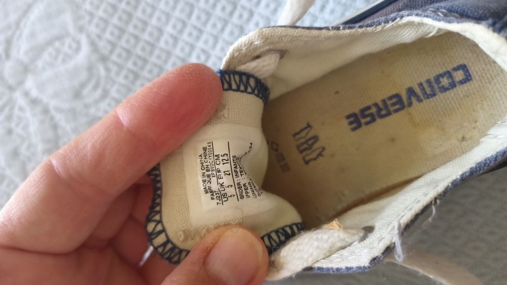 Conjunto sapatos bébé tamanho 21/22