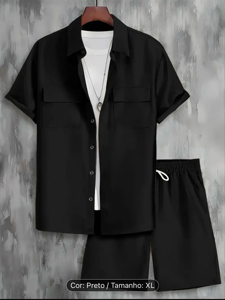 Conjunto masculino de verão