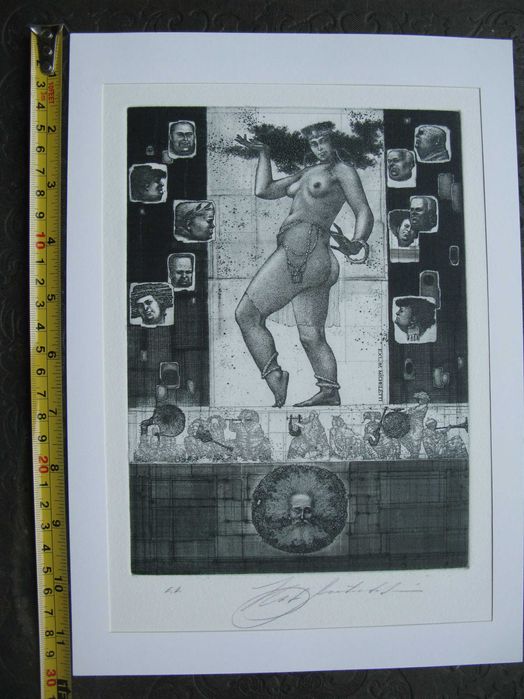 5) Антюхін Костянтин Київ Україна гравюра графіка мецотінто еротика ню