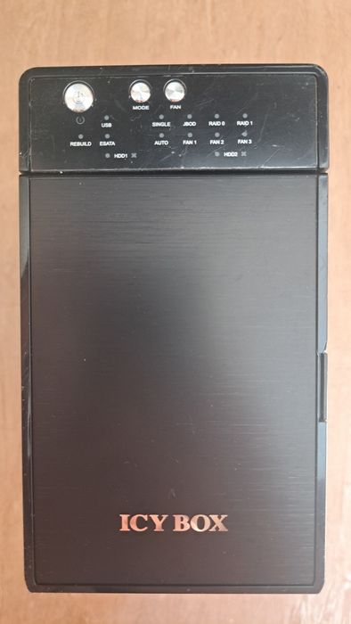 Kieszeń Icy Box 2x3,5'' SATA USB 3.0/eSATA (IBRD3620SU3)