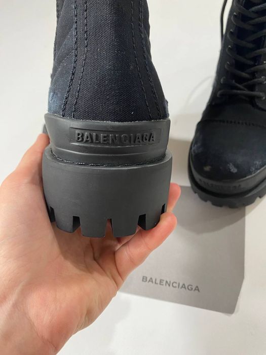 ботинки Balenciaga Combat Strike Boots Black 43 44 45