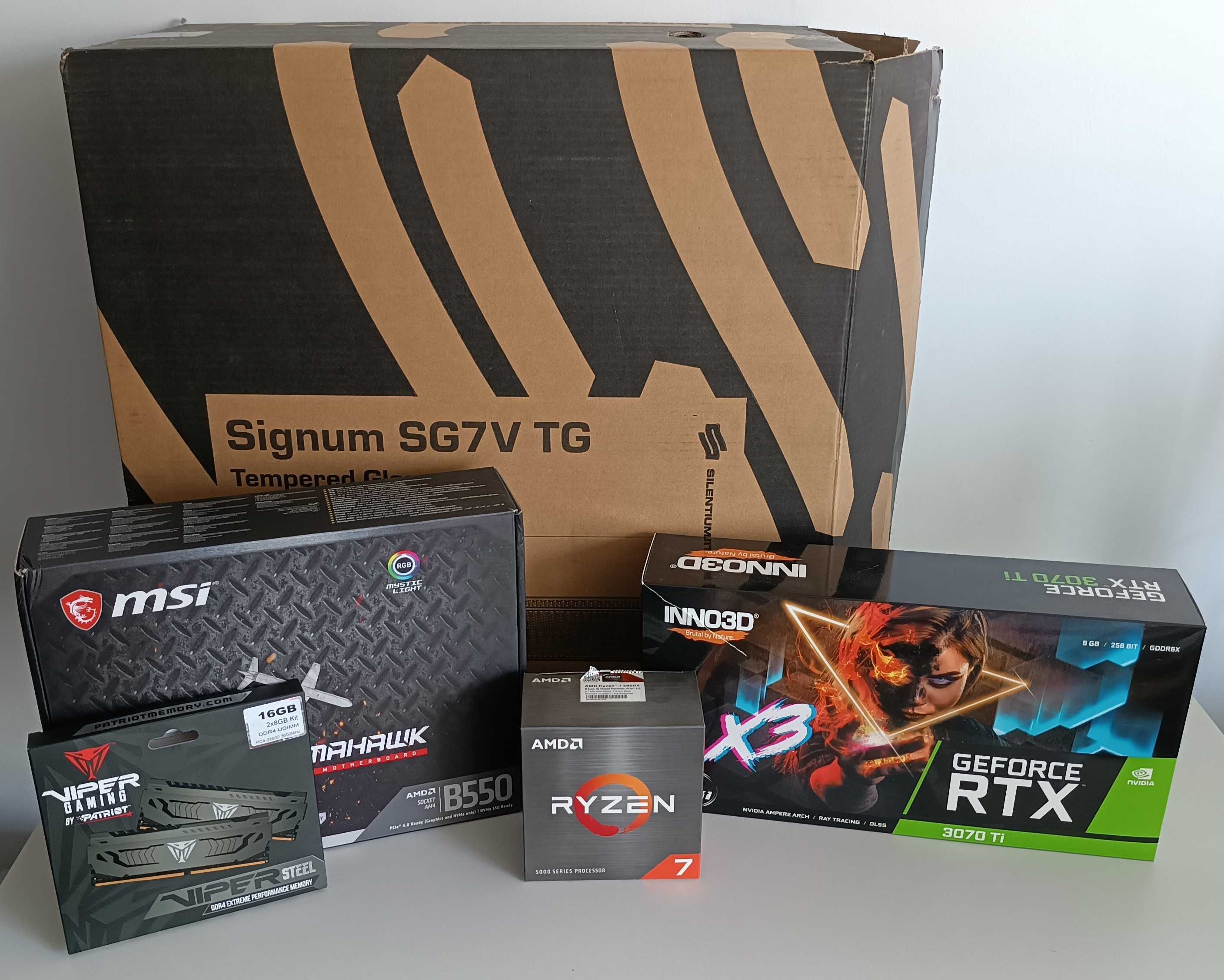 Komputer do gier - Ryzen 7 5800X / Nvidia RTX 3070 Ti 8GB / 16GB RAM