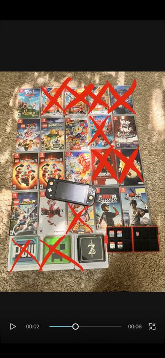 Ігри/картриджі Нінтендо світч/Nintendo Switch Lite