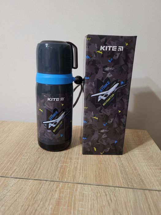 Термос Kite новий байрактар 350 мл з горнятком