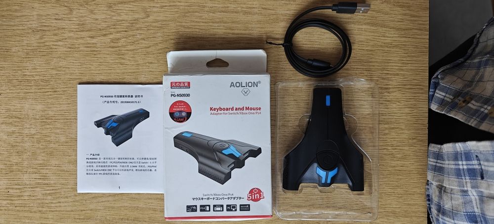 Адаптер Aolion для клавіатури та миші PS4(Pro/Slim)/Switch/Xbox One