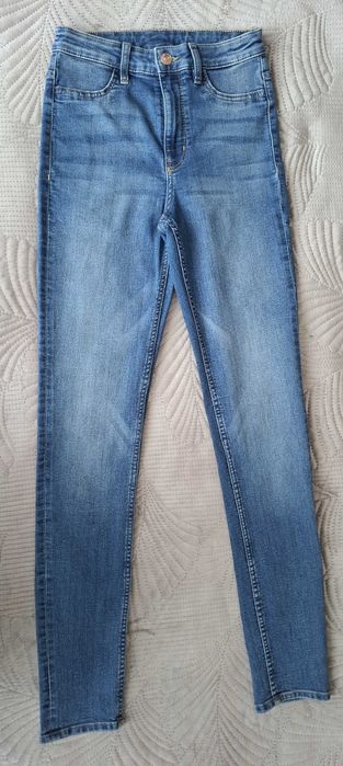 Spodnie jeansowe rurki H&M, rozm.34
