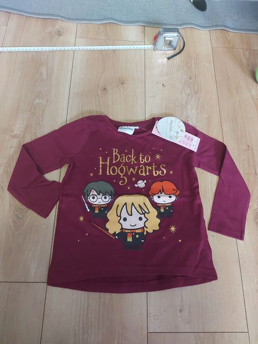 Bluzka, 104, harry potter, hogwarts, bordowa, nowa