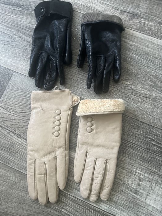 Перчатки з натуральної шкіри