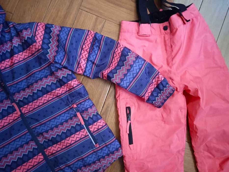 Kombinezon narciarski CRIVIT spodnie kurtka 128/134cm dziewczynka