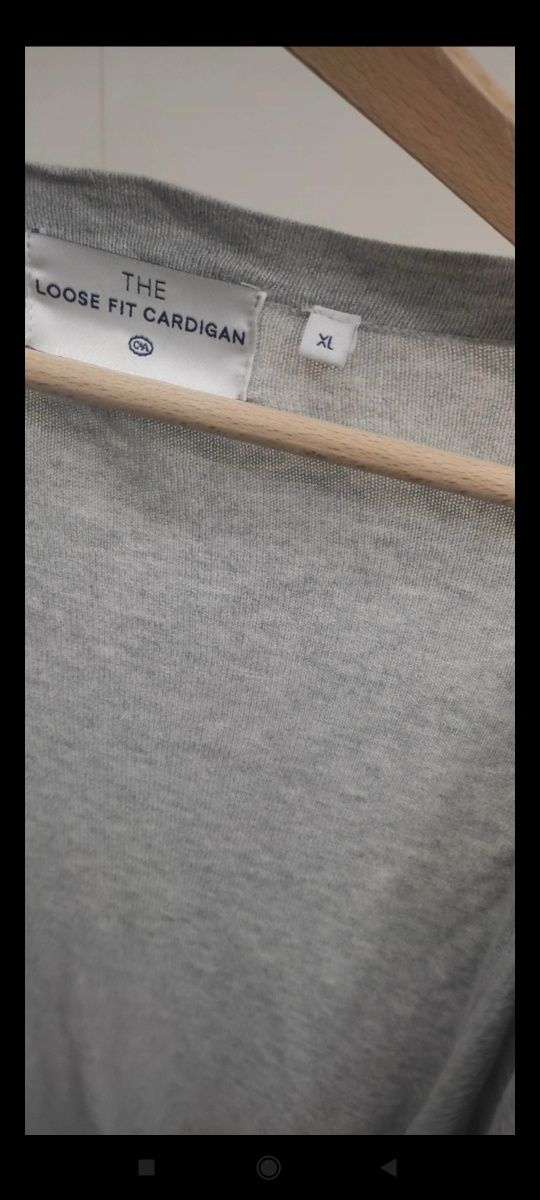 Sweterek/kardigan/ szary luźny r. XL, C&A