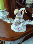 Castiçal em porcelana
