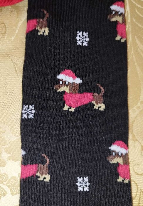 Nowe świąteczne skarpety w jamniki 39-42