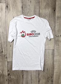 Evro 2008 футболка S размер белая с принтом оригинал