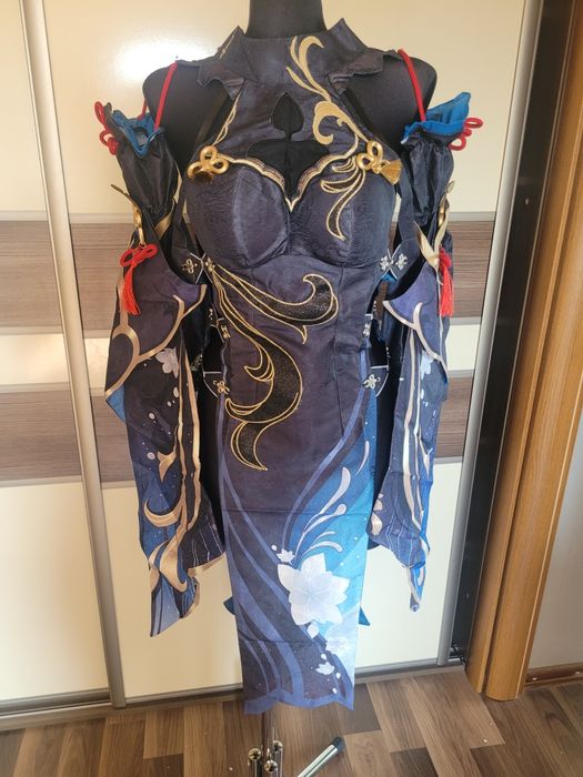 Przebranie kostium Cosplay Genshin Impact Frostflower Dew Shenhe