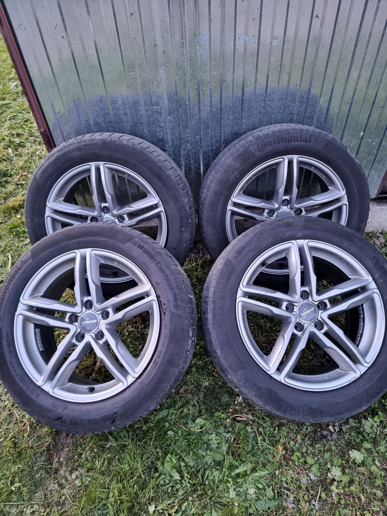 Alufelgi z oponami do Audi 5x112 opony Continental 225/55/17