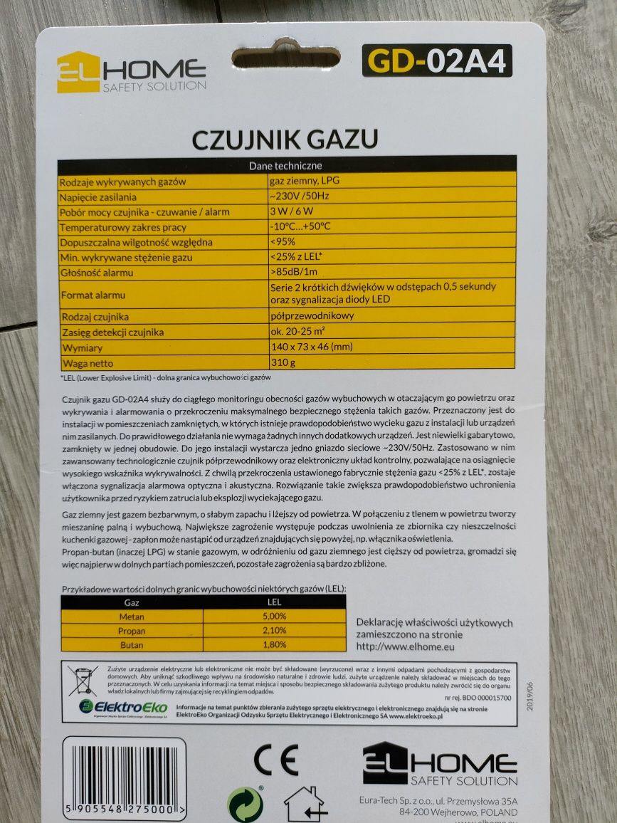 Czujnik gazu GD-02A4