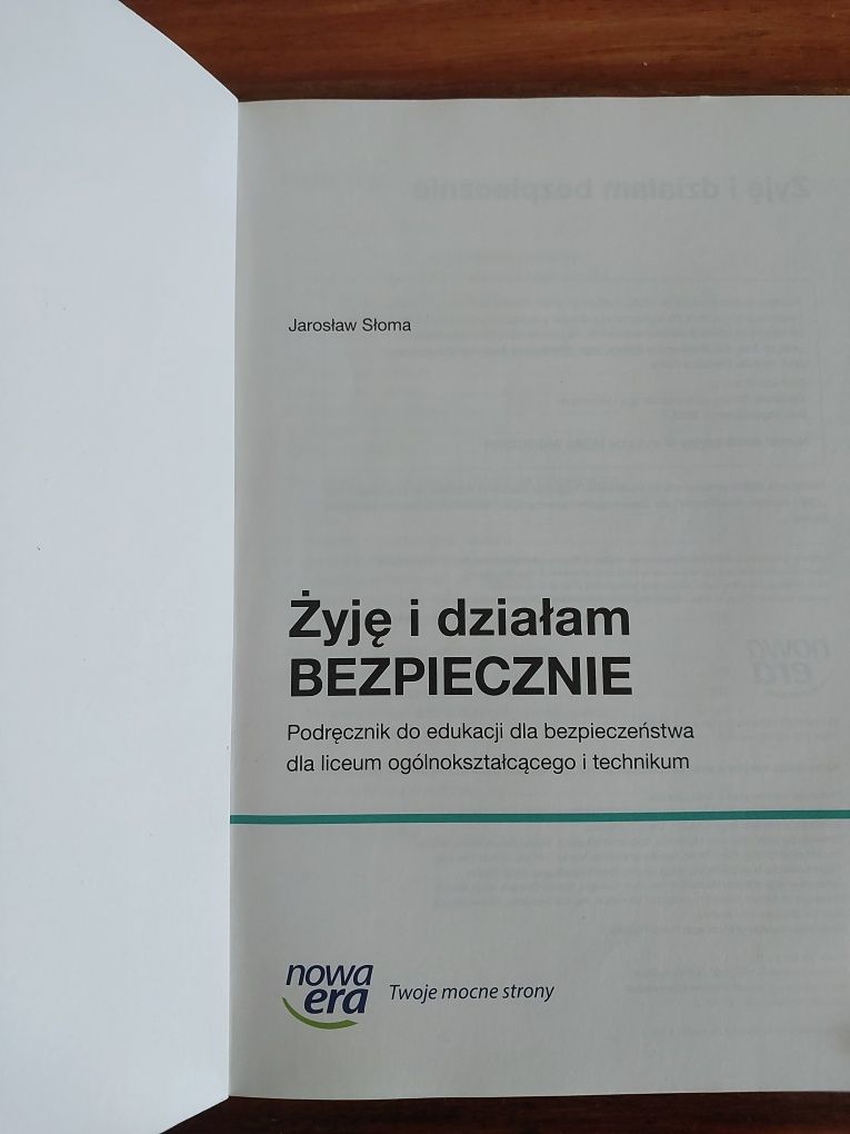 Edukacja dla bezpieczeństwa podręcznik do liceum technikum