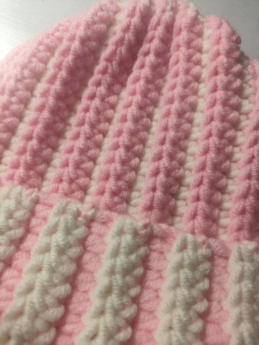 Czapka na szydełku beanie