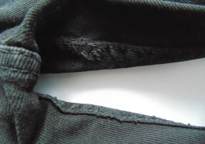 MUSTANG czarne spodnie jeansowe 30/32, pas 78 cm