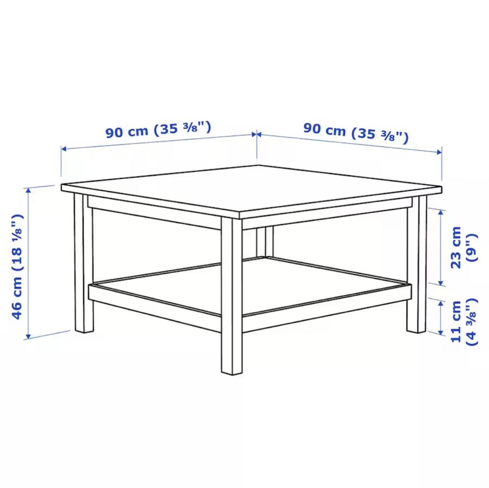 Mesa de centro modelo Hemnes Ikea