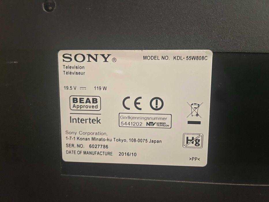 Telewizor SONY KDL-55W808C android smart 100Hz wifi bluetooth japoniec