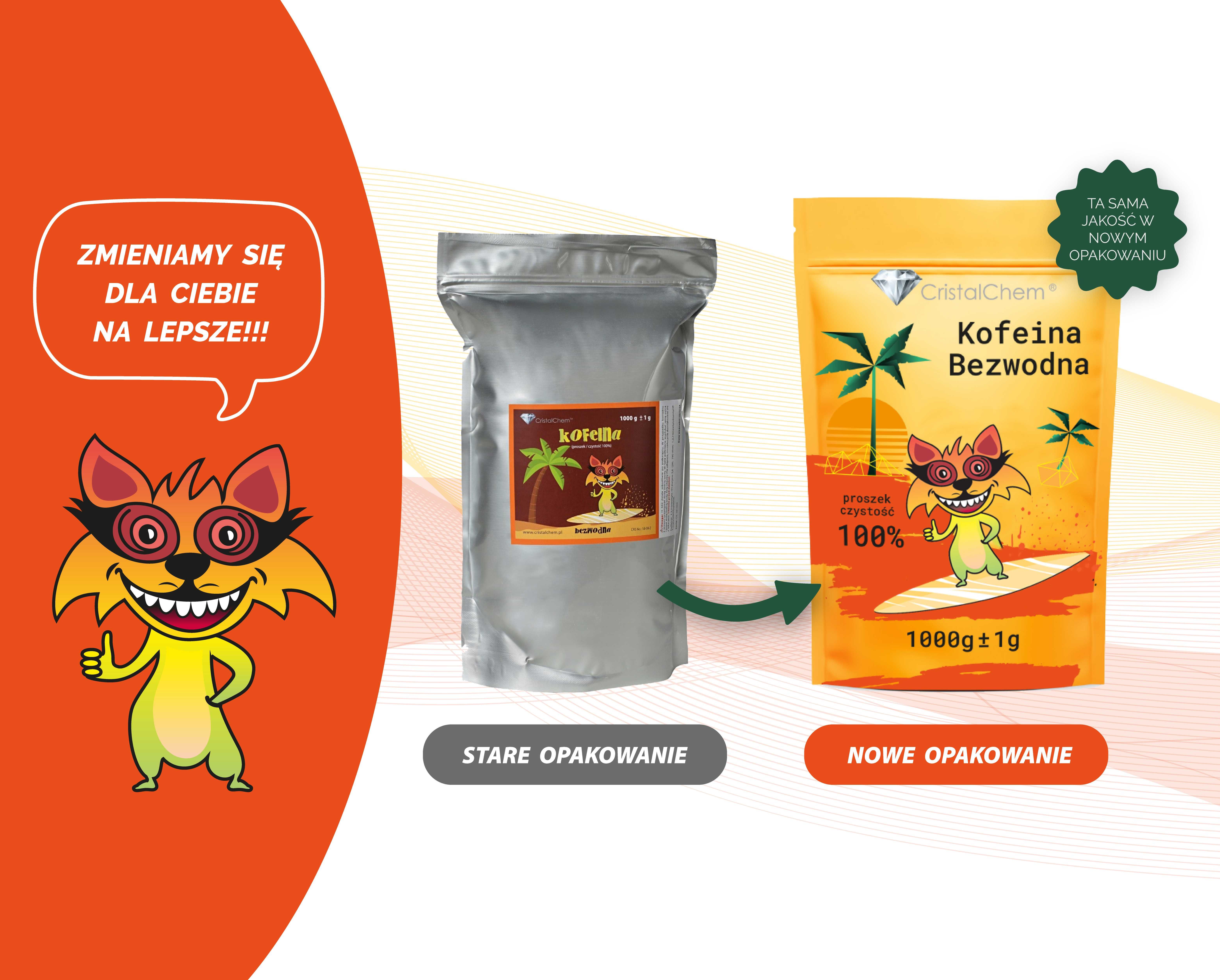 Kofeina Bezwodna 100g # Czysta # Aarti # Puszysta Biała CAS: 58-08-2