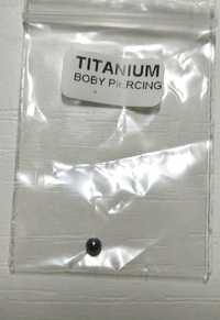 Титановая запаска бусина для пирсинга