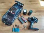 Model RC HSP Flying Fish 1:10 drift + Raytronic c8 + dodatki