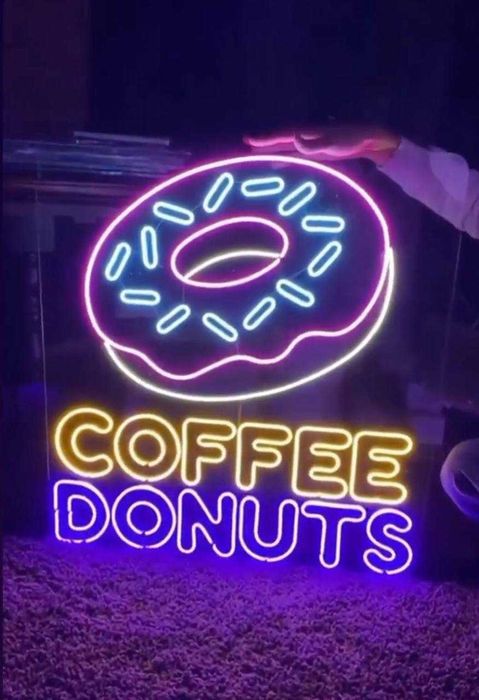 Неонові вивіски, зовнішня реклама - поліграфія