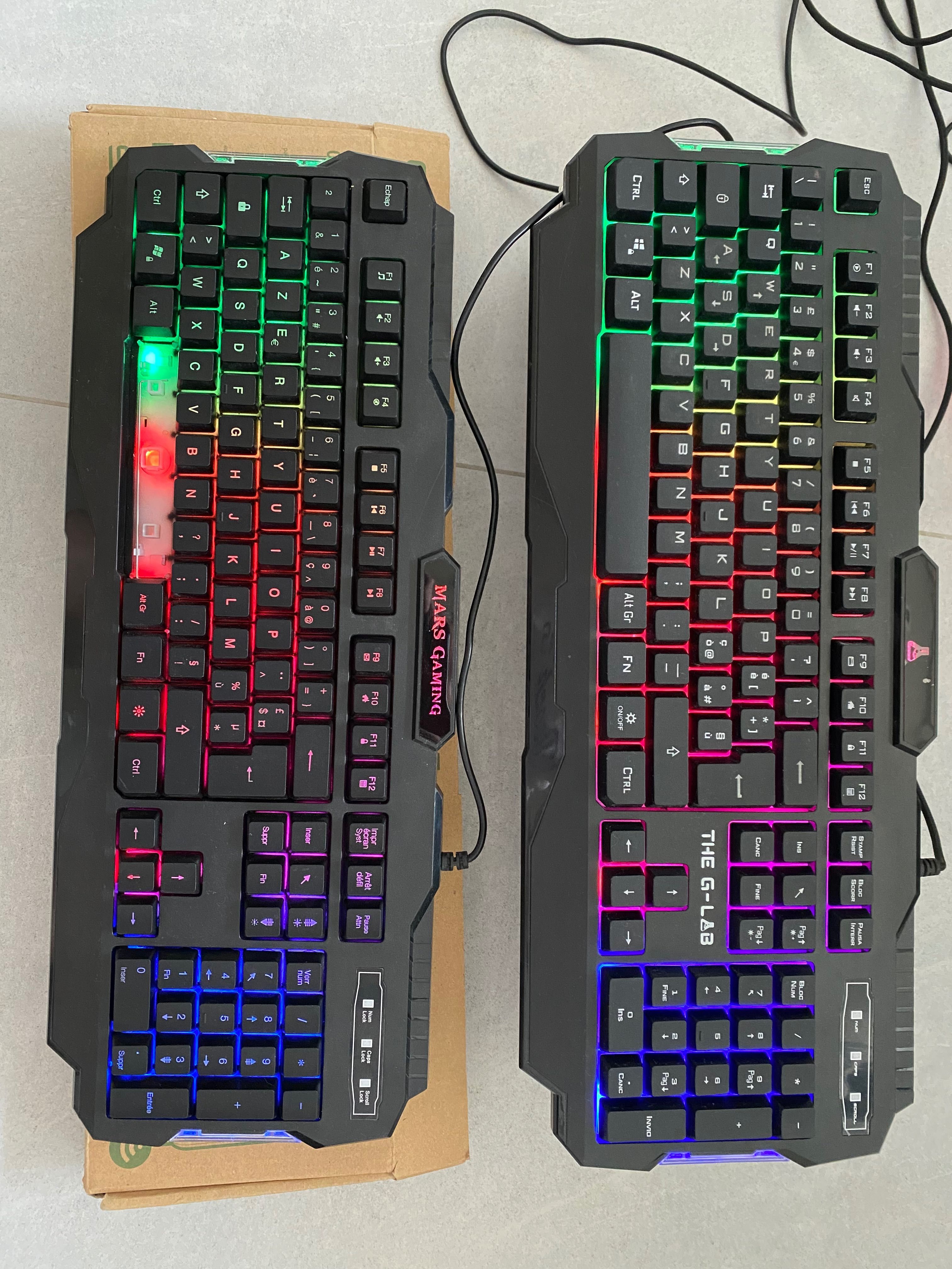 2szt Nowe klawiatury RGB Mars Gaming G-Lab