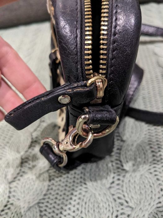 сумочка 22х14х5 шкіра сумка жіноча леопард принт клатч