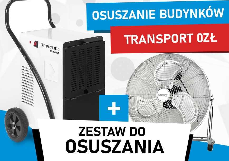 OSUSZANIE BUDOWY - Technologiczne - Usuwanie wilgoci - Po zalaniach