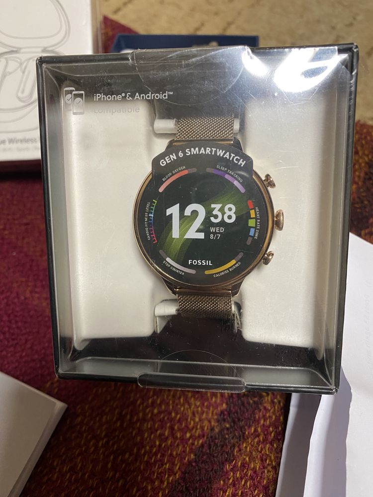 Fossil Gen 6 44mm GPS Bluetooth Smart Watch Gold DW13F1