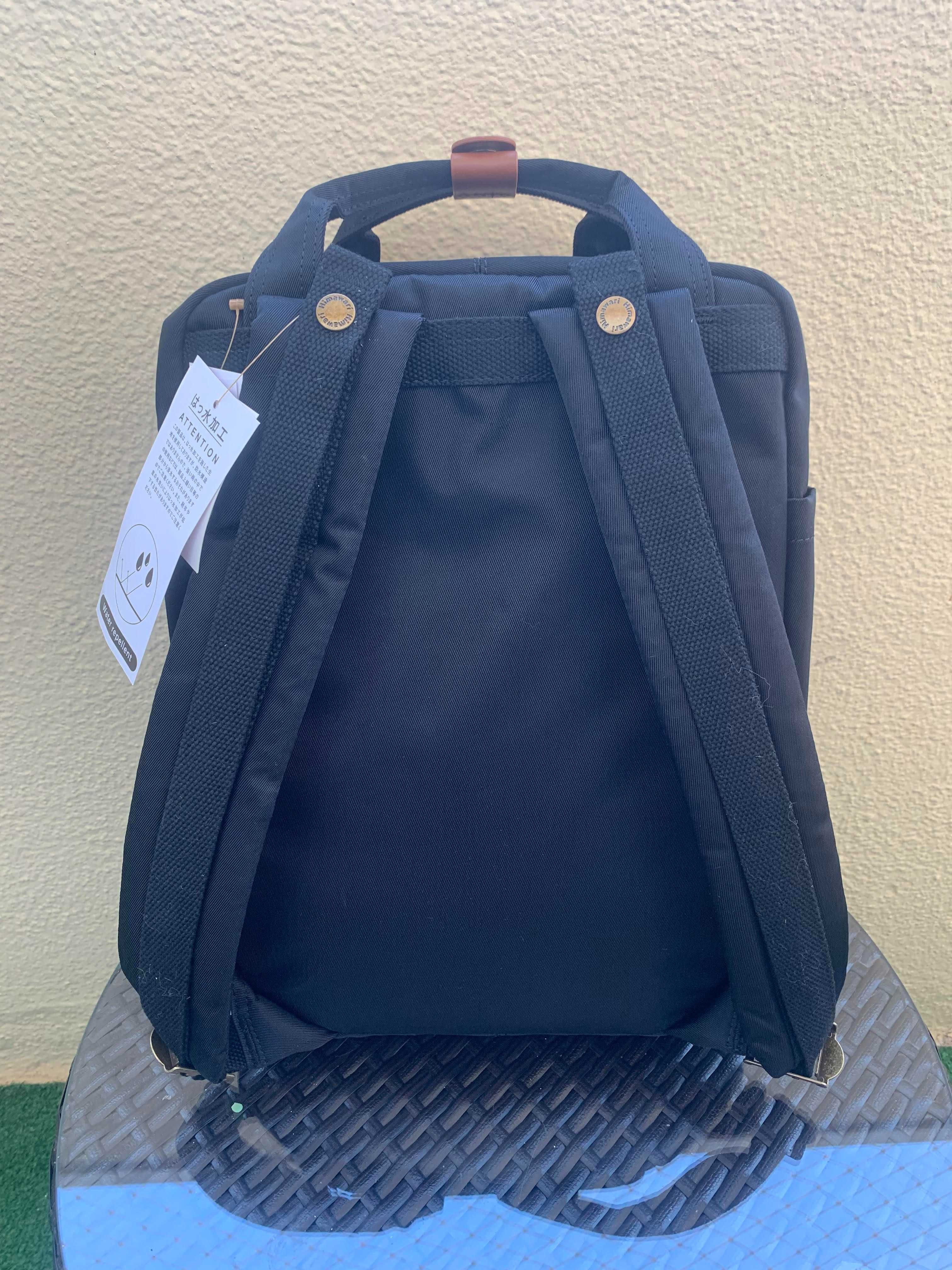 Mochila Vintage Classica Himawari Black Preta