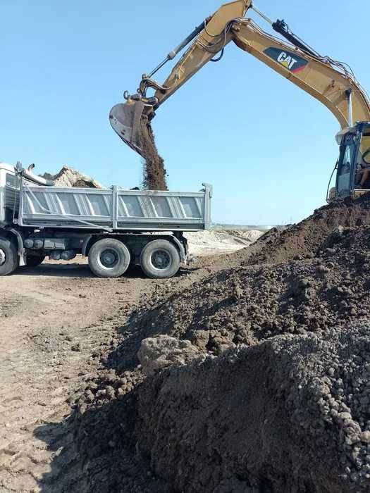 Usługi transportowe materiałów sypkich piasek, żwir, ziemia, beton