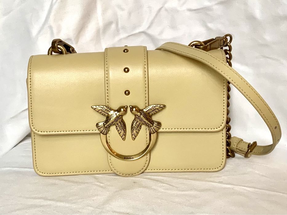 Pinko Love One Mini beżowa jasnozielona