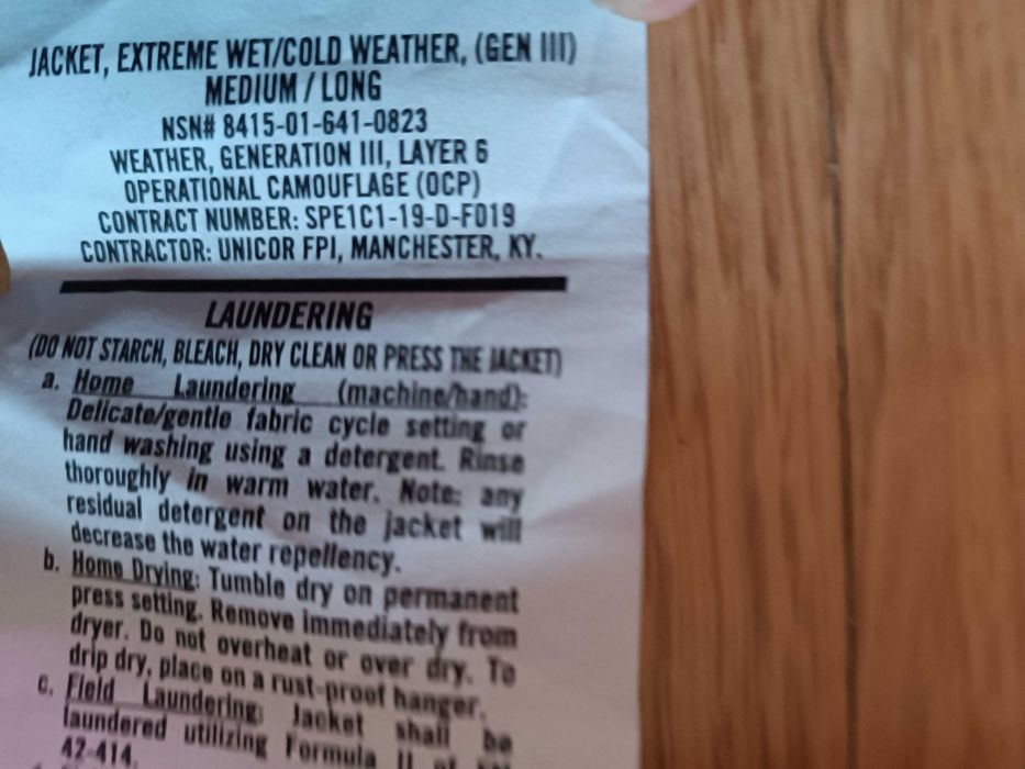 Kurtka US Army USMC Multicam Scorpion Goretex M/L ECWCS Gen III