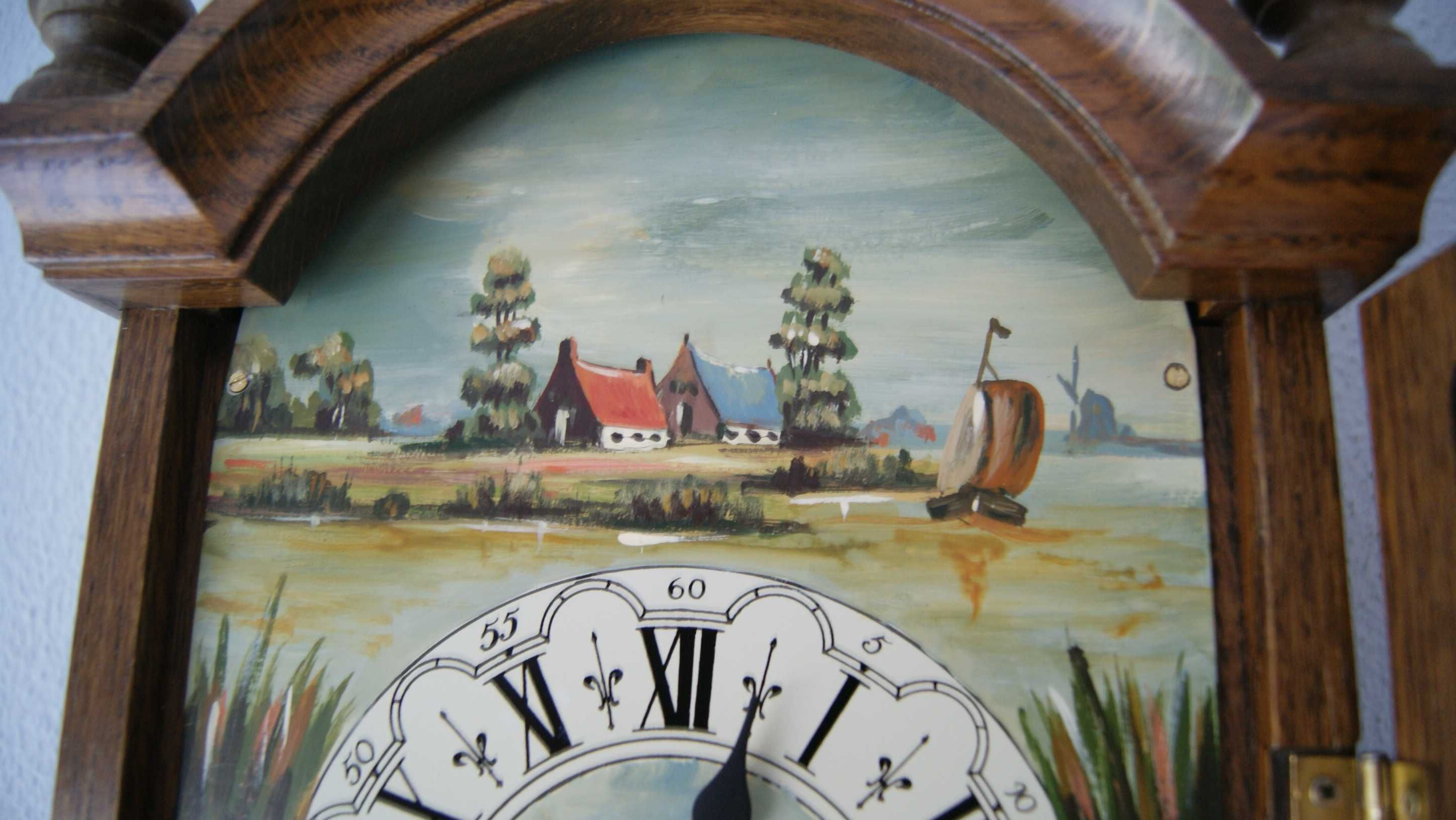 271 Zegar mechaniczny Hermle (FHS C) ręcznie malowana tarcza